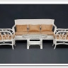 Комплект для отдыха из ротанга Andrea TCH White (белый)