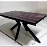 Стол Кентукки 3 140 ЯШМА, стекло / ЧЕРНЫЙ