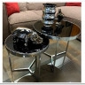 Комплект Signal DELIA II, 2 стола журнальных черный/хром