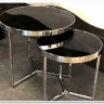 Комплект Signal DELIA II, 2 стола журнальных черный/хром