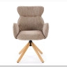 Стул кухонный Halmar K585 поворотный (темно-бежевый/дуб натуральный)