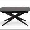 Стол обеденный Halmar SANDRO раскладной (черный/черный)