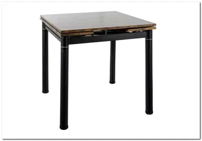 Стол обеденный Signal GD082 80 раскладной (орех винтажный/черный мат)