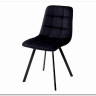 Стул CHILLI SQUARE BLUVEL-19 черный, велюр / черный каркас