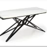 Стол обеденный Halmar ALFREDO 160 (белый мрамор/черный)