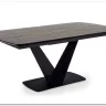 Стол обеденный Halmar VINSTON раскладной темно-серый/черный