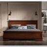 Кровать Кентаки LOZ/180+выкатные тумбы каштан BRW
